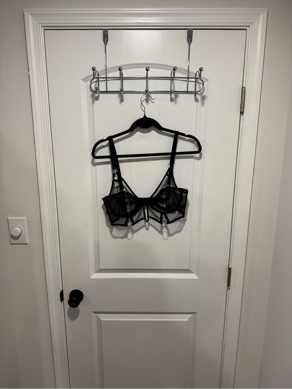 Thistle and Spire  tiger Black Sheer Lace Underwire Bra